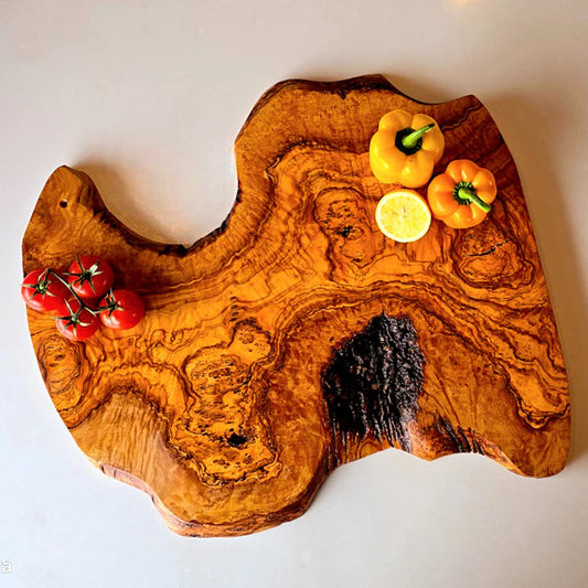 Olive Wood Handcrafted Irregular Shaped Charcuterie Wooden Cutting/Chopping Board