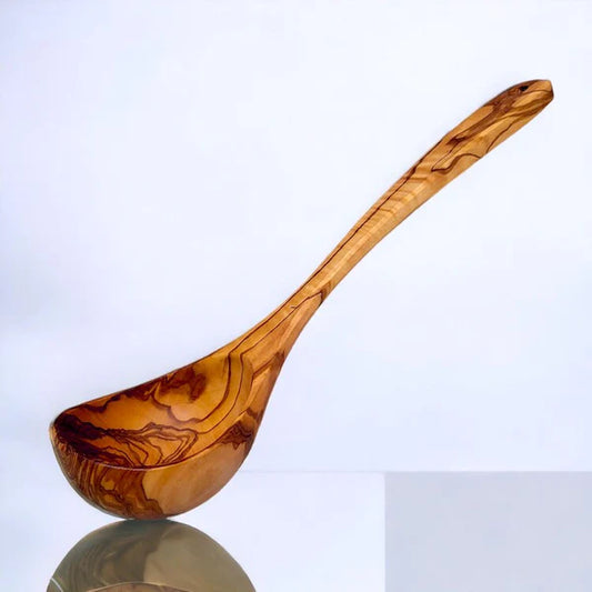 Olive Wood Wooden Ladle, soup server